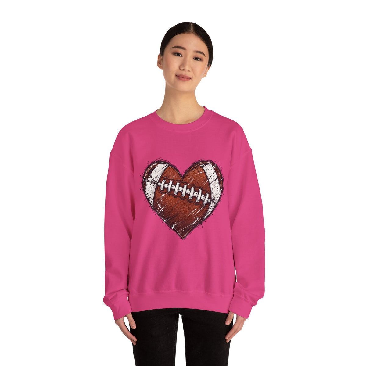 Unisex Heavy Blend™ Football Crewneck Sweatshirt
