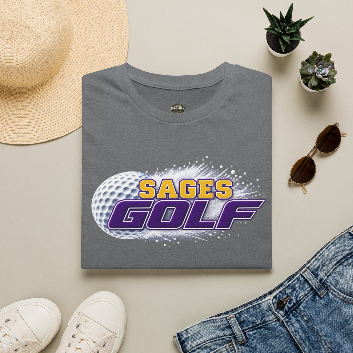 Sages Golf T-Shirt — Retro Golf Ball Team Tee