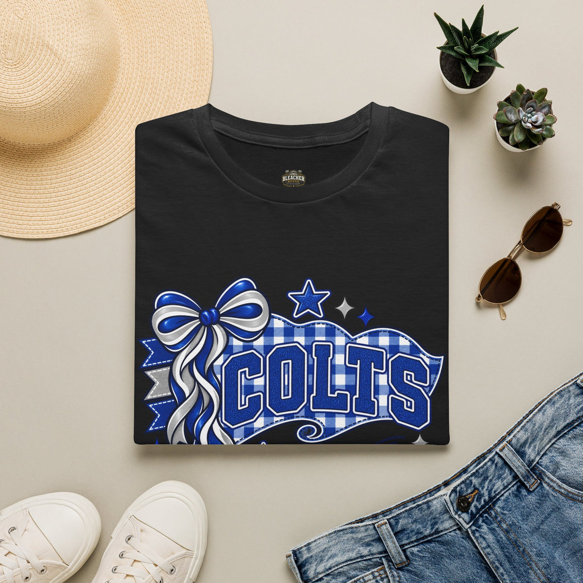 Colts Ribbon & Banner T-Shirt — Team Spirit Tee