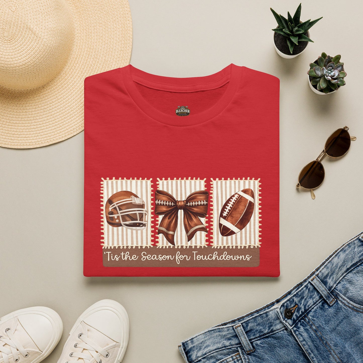 Football Holiday T-Shirt — 'Tis the Season for Touchdowns