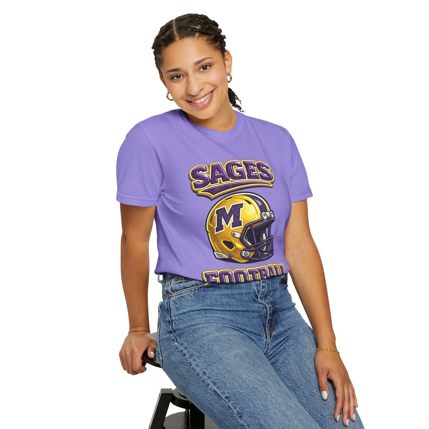 Sages Football Shiny Helmet T-Shirt