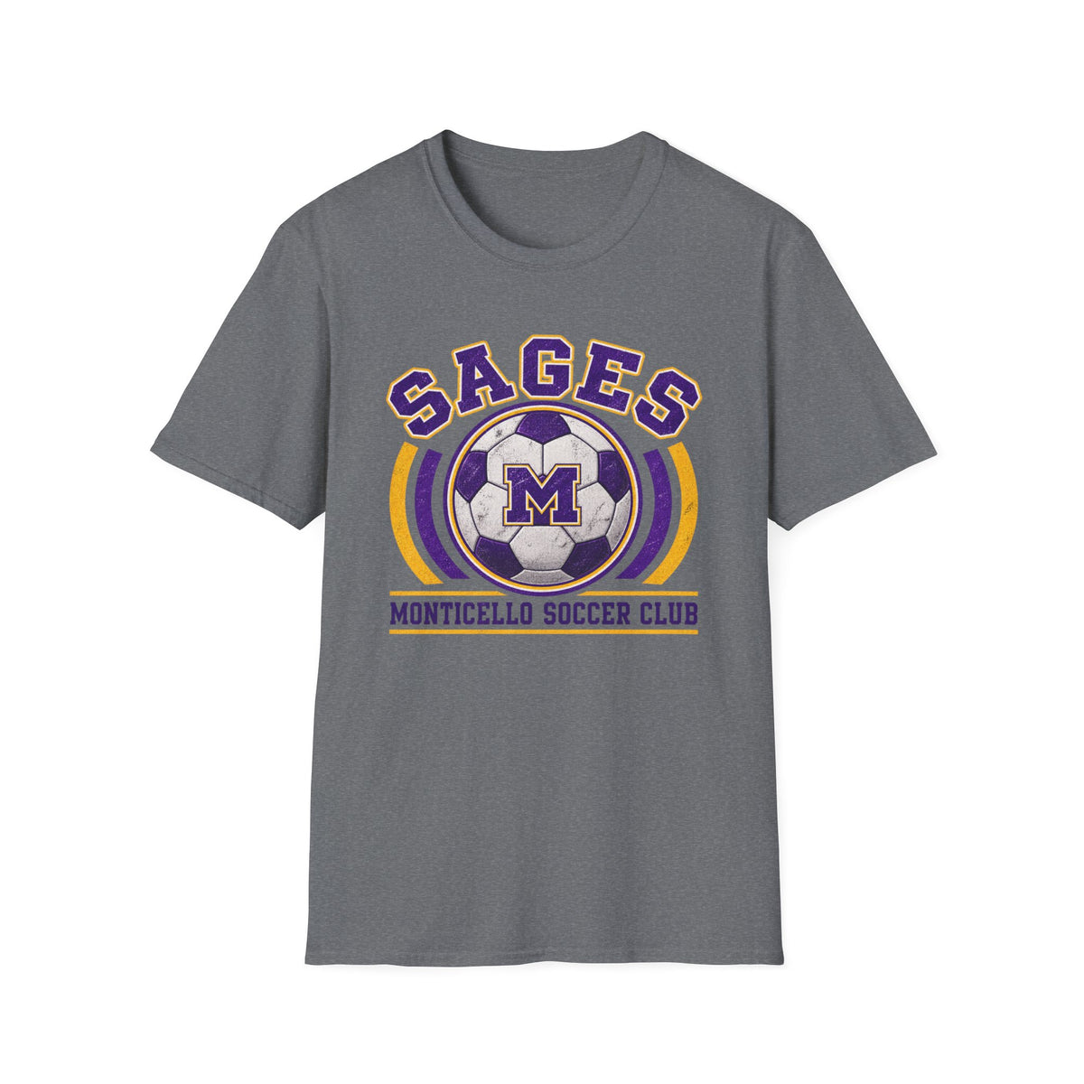 CUSTOMIZABLE Sages Soccer Club T-Shirt — YOUR NAME AND NUMBER
