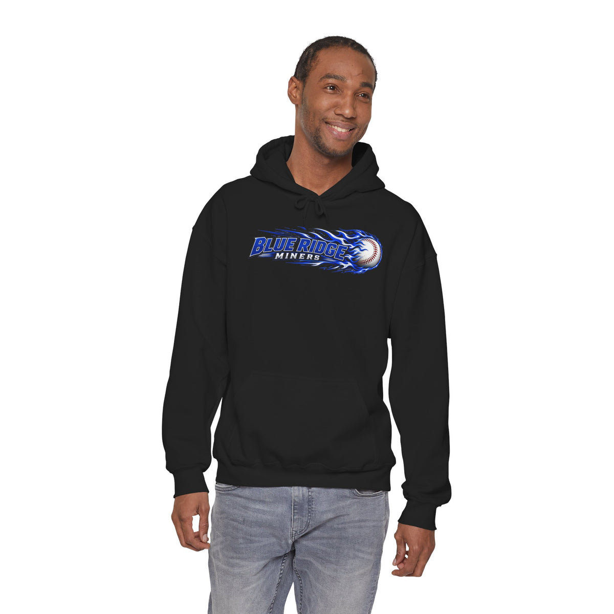 Blue Ridge Miners Flaming Baseball Hoodie – Flaming Ball Hoodie