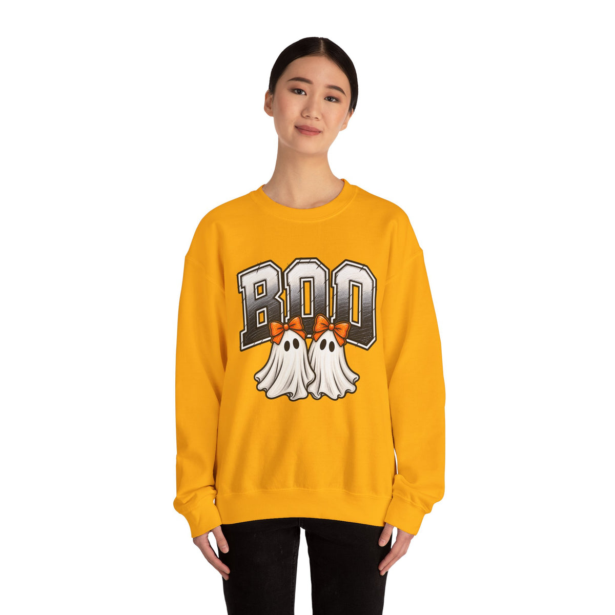 Halloween 'Boo' Ghosts Crewneck Sweatshirt — Cute Spooky Fall Pullover