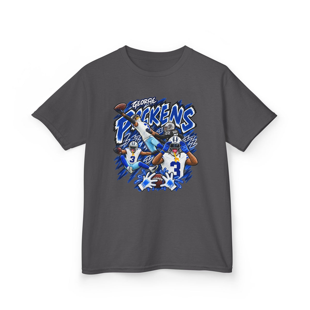 YOUTH George Pickens Graphic T-Shirt - Sunday Standouts Sketch Series