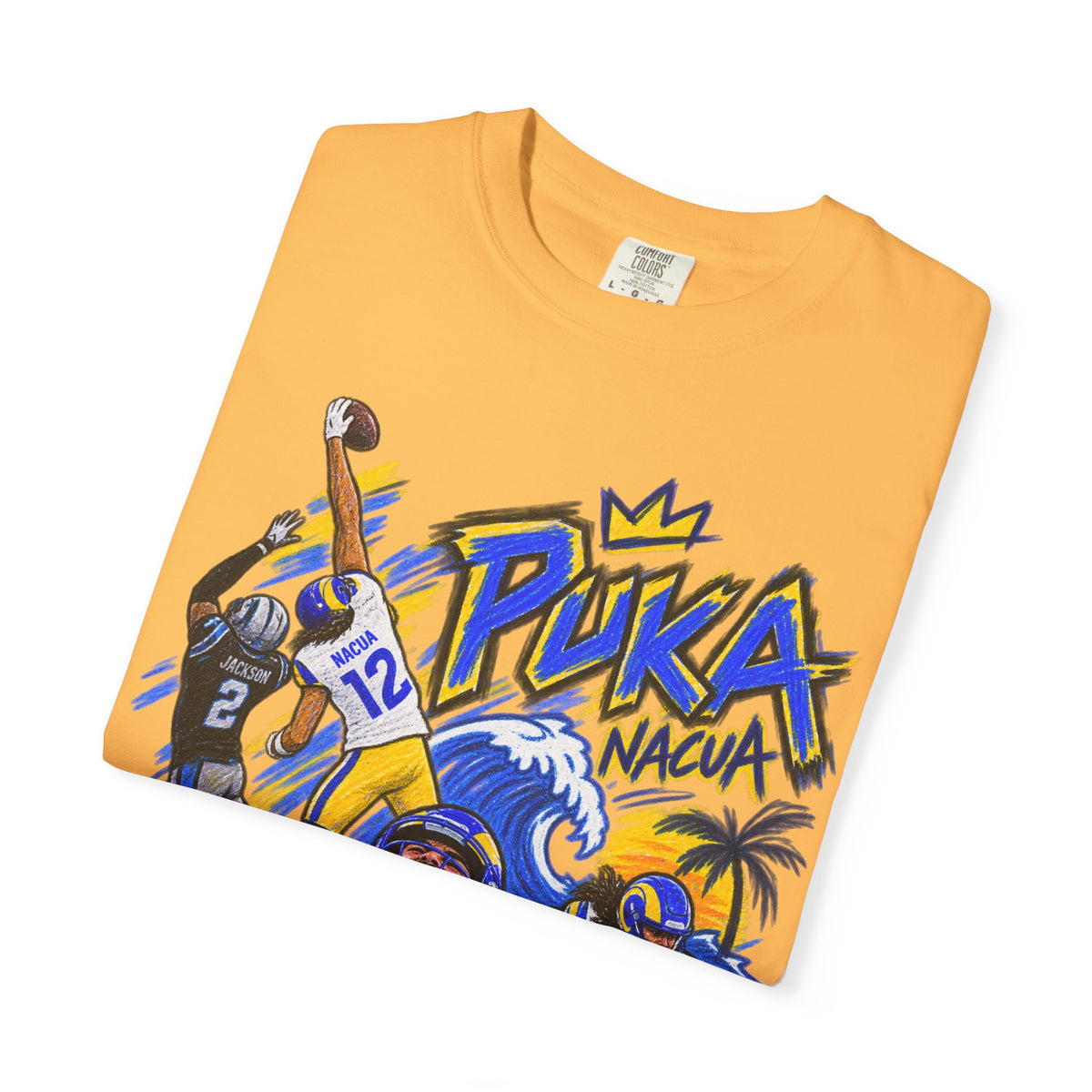 Puka Nacua Graphic T-Shirt - Sunday Standouts Sketch Series