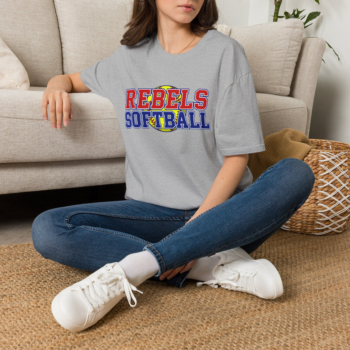 Rebels Softball T-Shirt — Retro Team Spirit Soft Tee