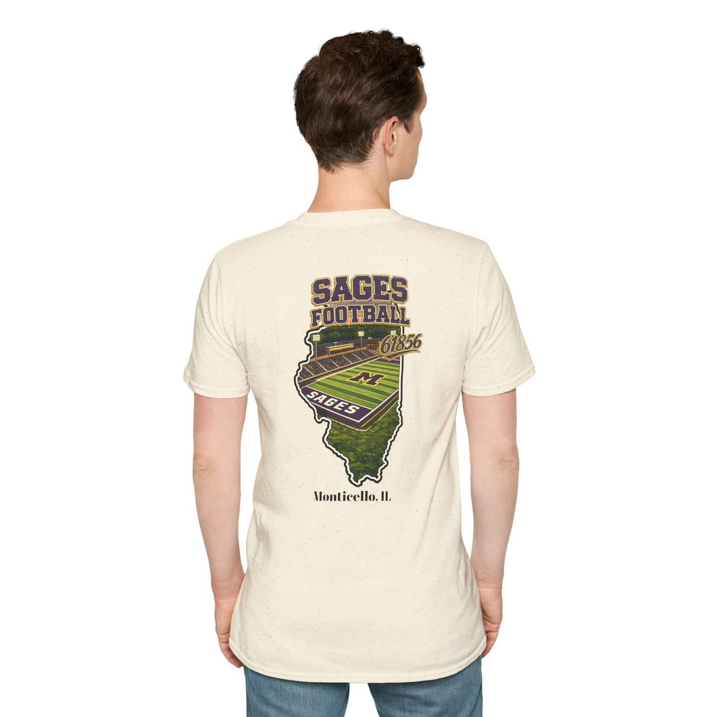 Graphic Sages Field in Illinois Border T-Shirt