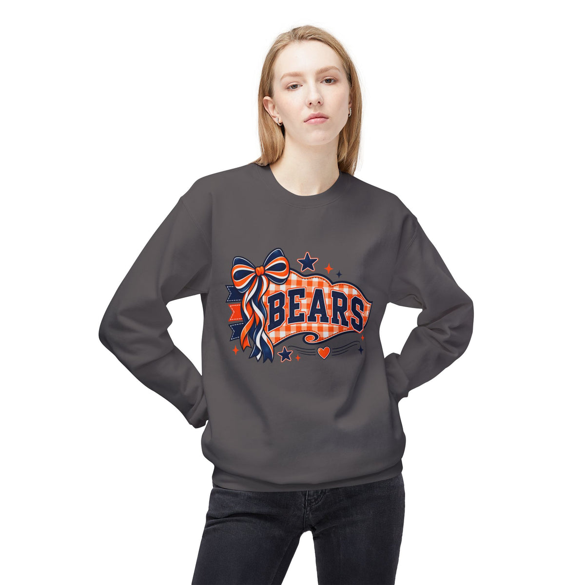 Bears Ribbon Crewneck Sweatshirt – Vintage Team Spirit Pullover