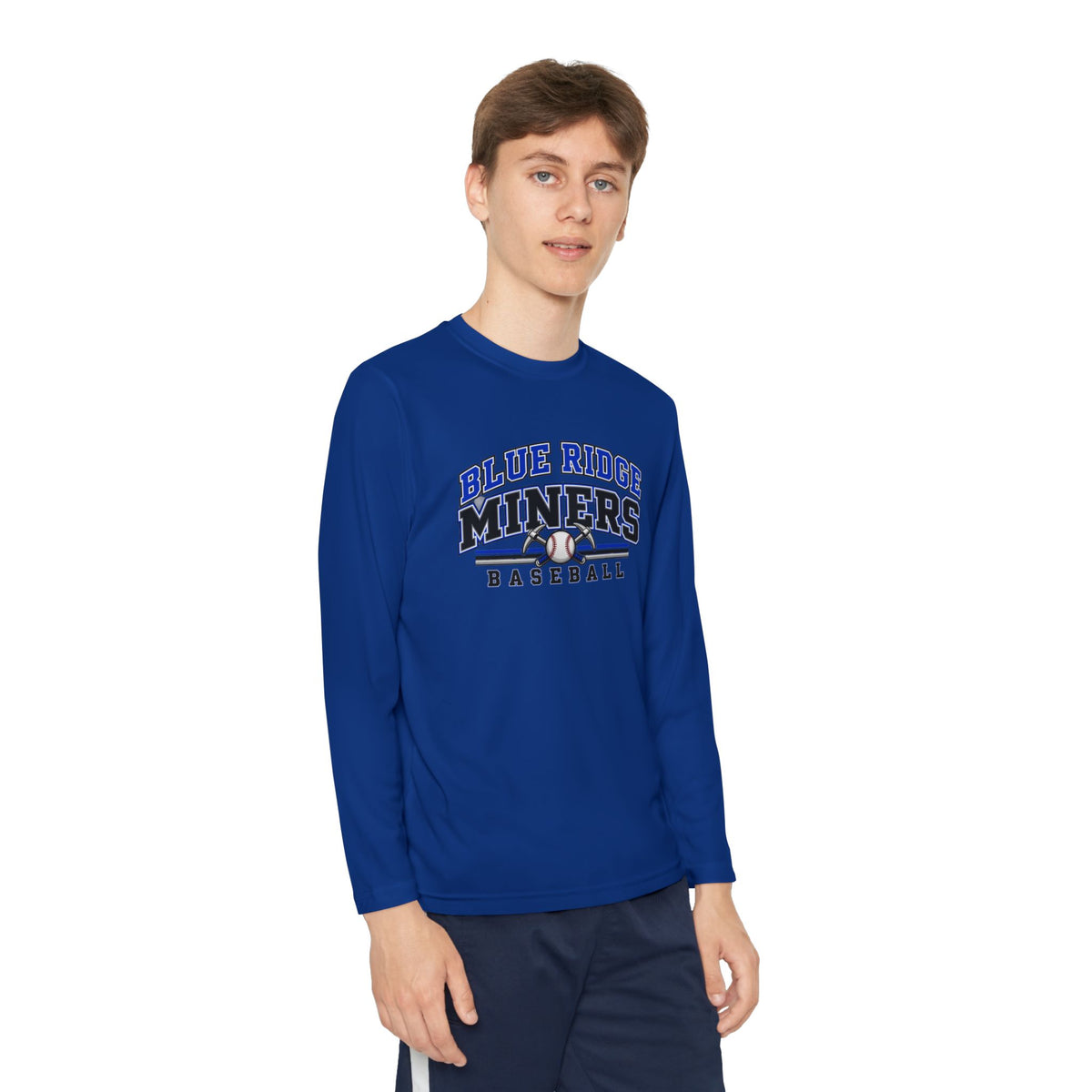 YOUTH Blue Ridge Miners Baseball Long Sleeve Tee