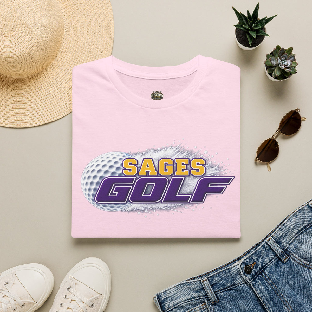 Sages Golf T-Shirt — Retro Golf Ball Team Tee