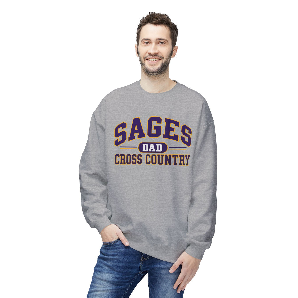 Sages Cross Country Dad Sweatshirt — Team Spirit Crewneck