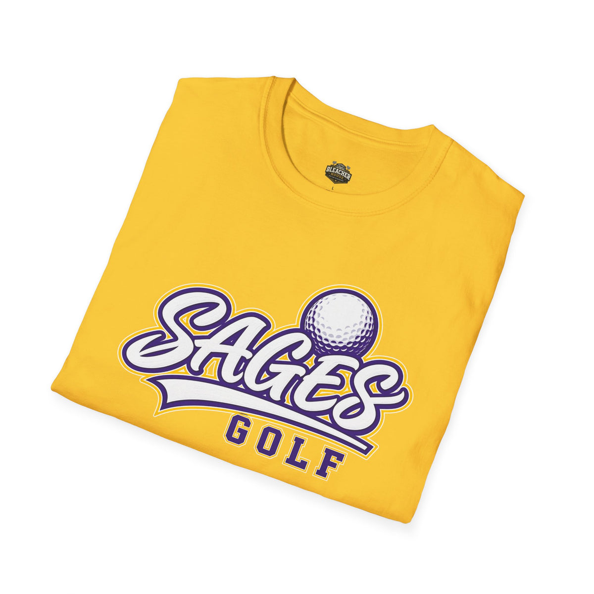 Sages Golf Team T‑Shirt — Vintage Script Golf Ball Logo