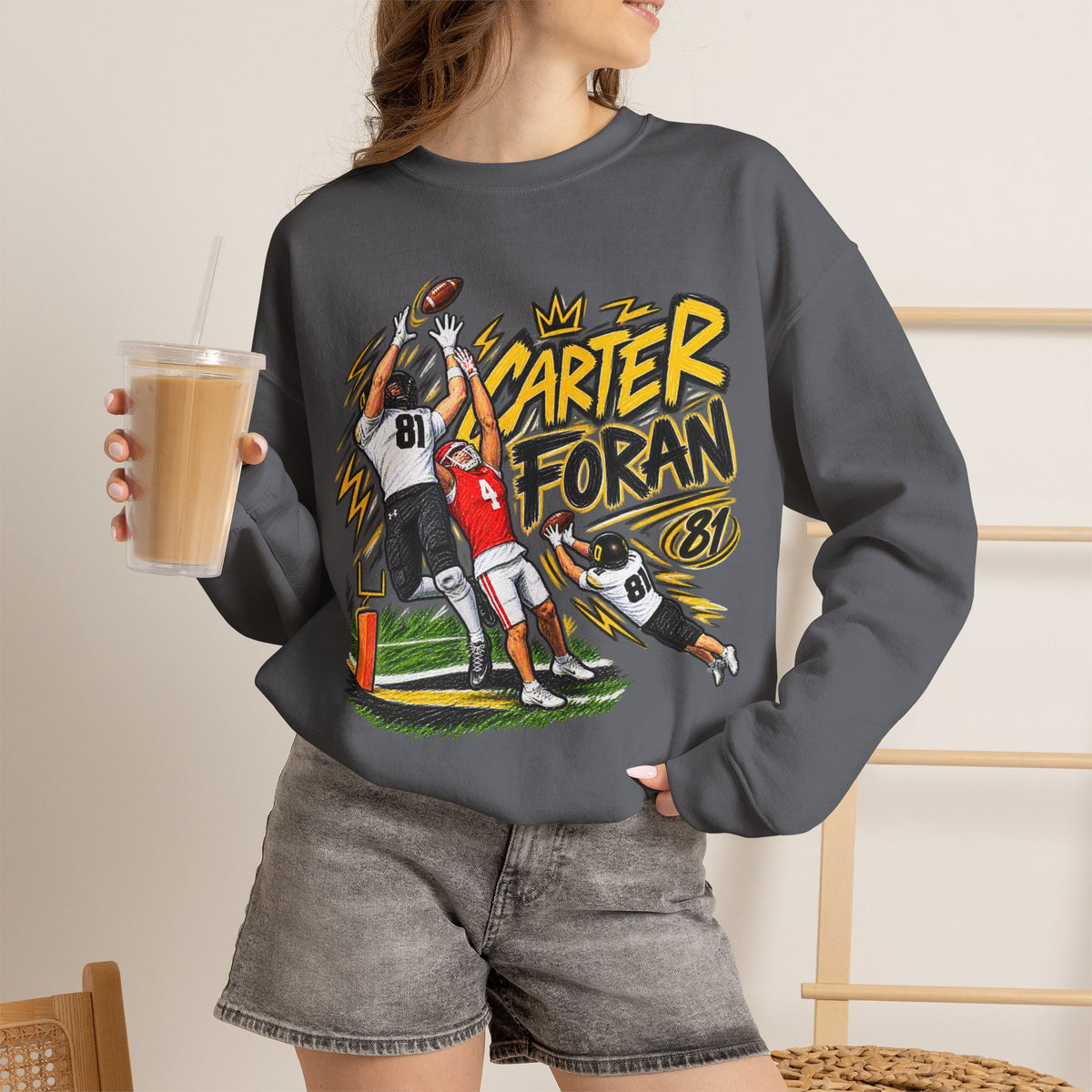CARTER FORAN Graphic Crewneck - Saturday Standouts Sketch Series