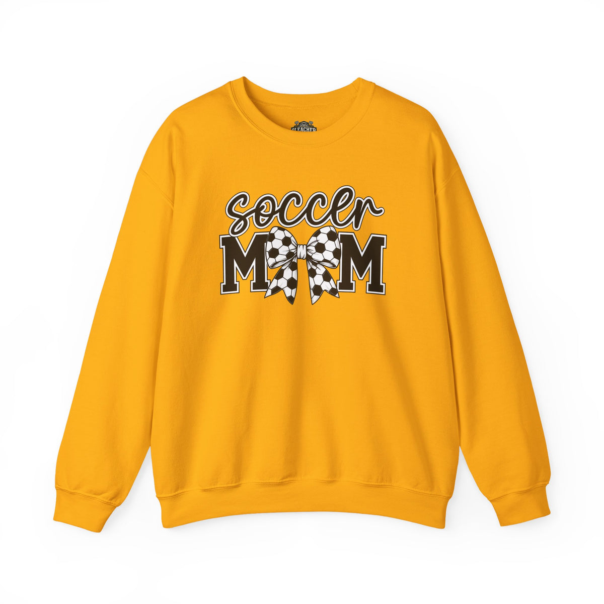 Soccer Mom Crewneck Sweatshirt — Cheer Mom Graphic Pullover with Soccer Bow