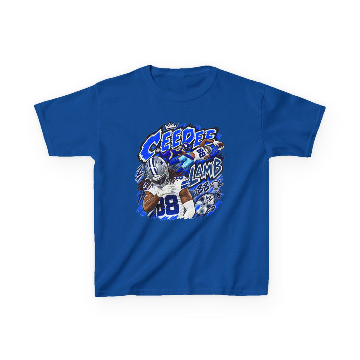 YOUTH CeeDee Lamb Graphic T-Shirt - Sunday Standouts Sketch Series