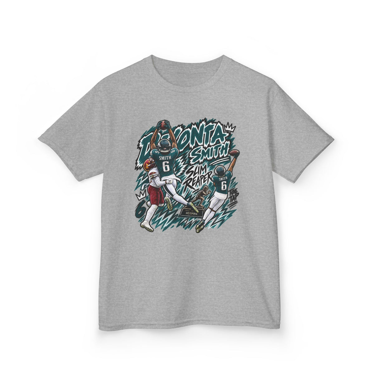 YOUTH Devonta Smith, SLIM REAPER Graphic T-Shirt - Sunday Standouts Sketch Series