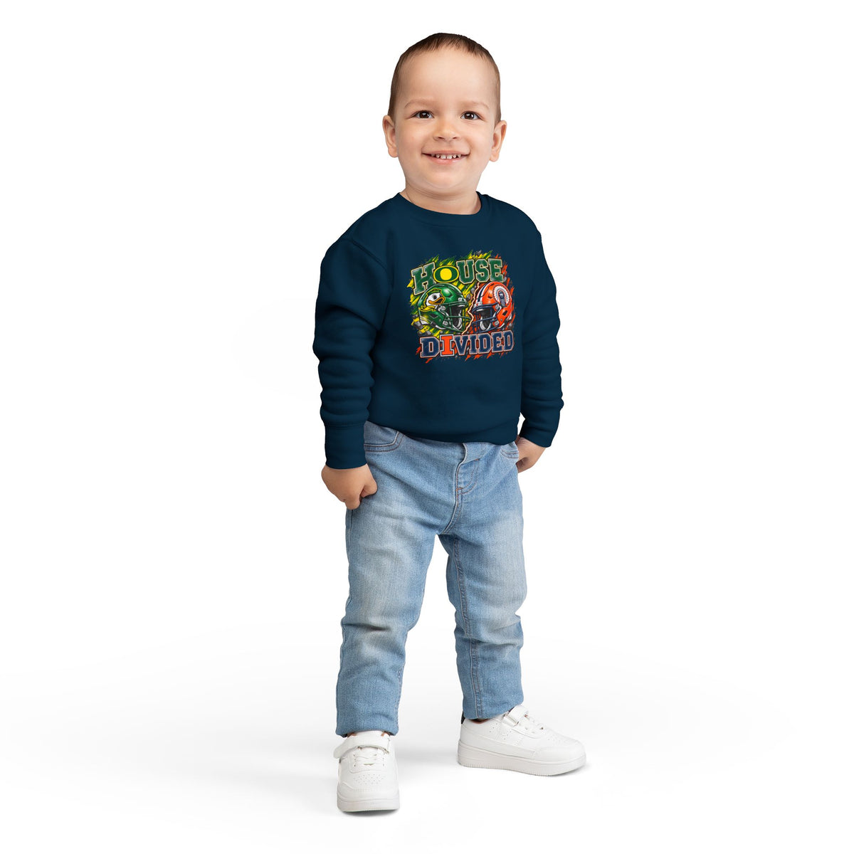 TODDLER House Divided Sweatshirt - Illinois vs Oregon