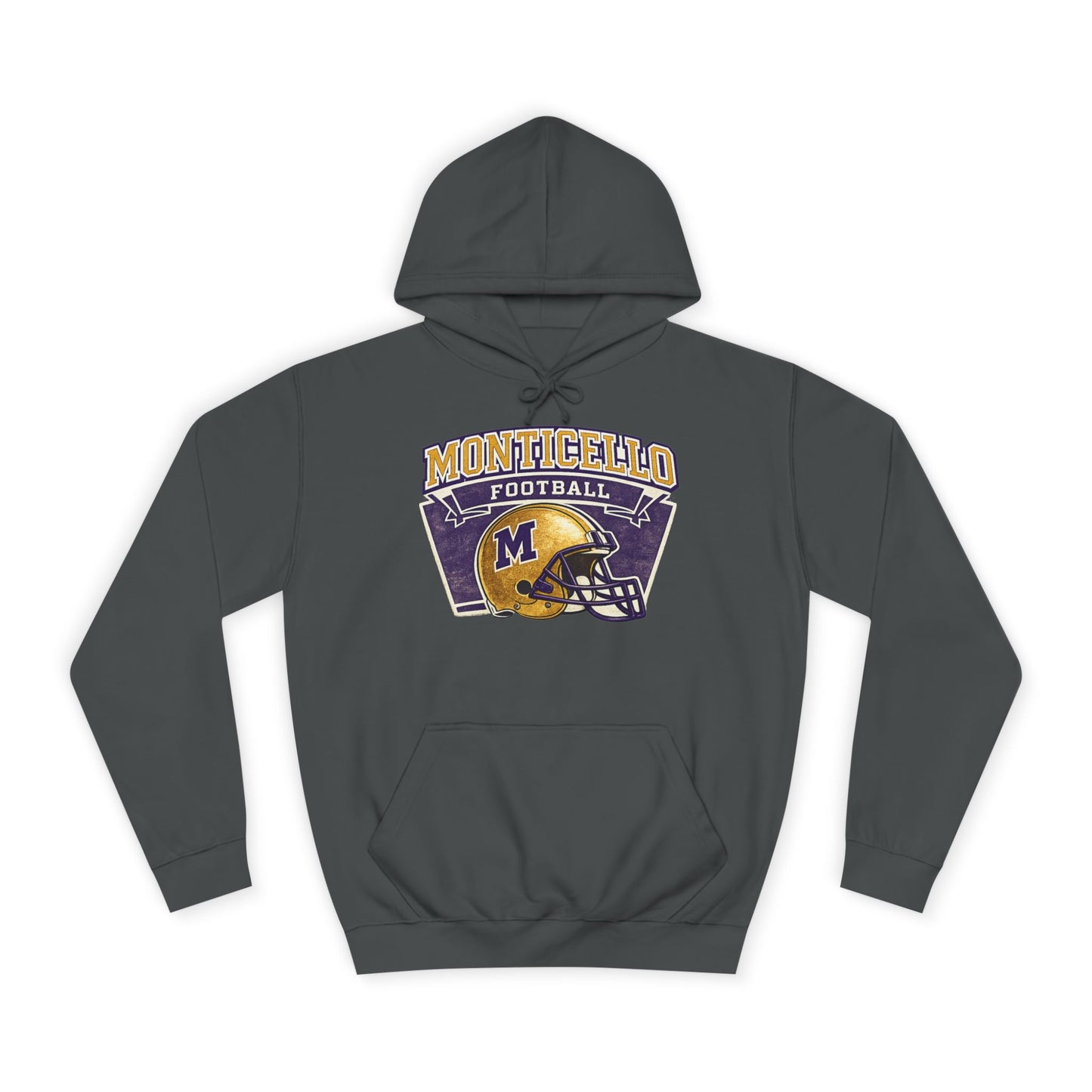 Monticello Football Hoodie — Vintage Helmet Hoodie