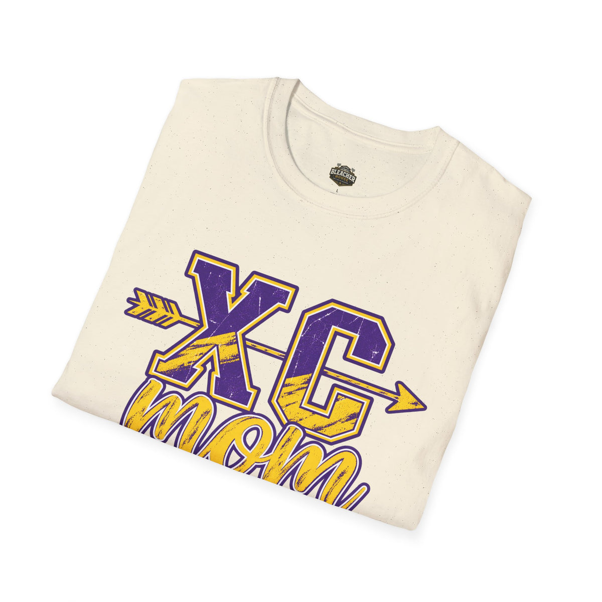 XC Mom T‑Shirt – Cross Country Mom Graphic Tee (Arrow & Varsity Lettering)