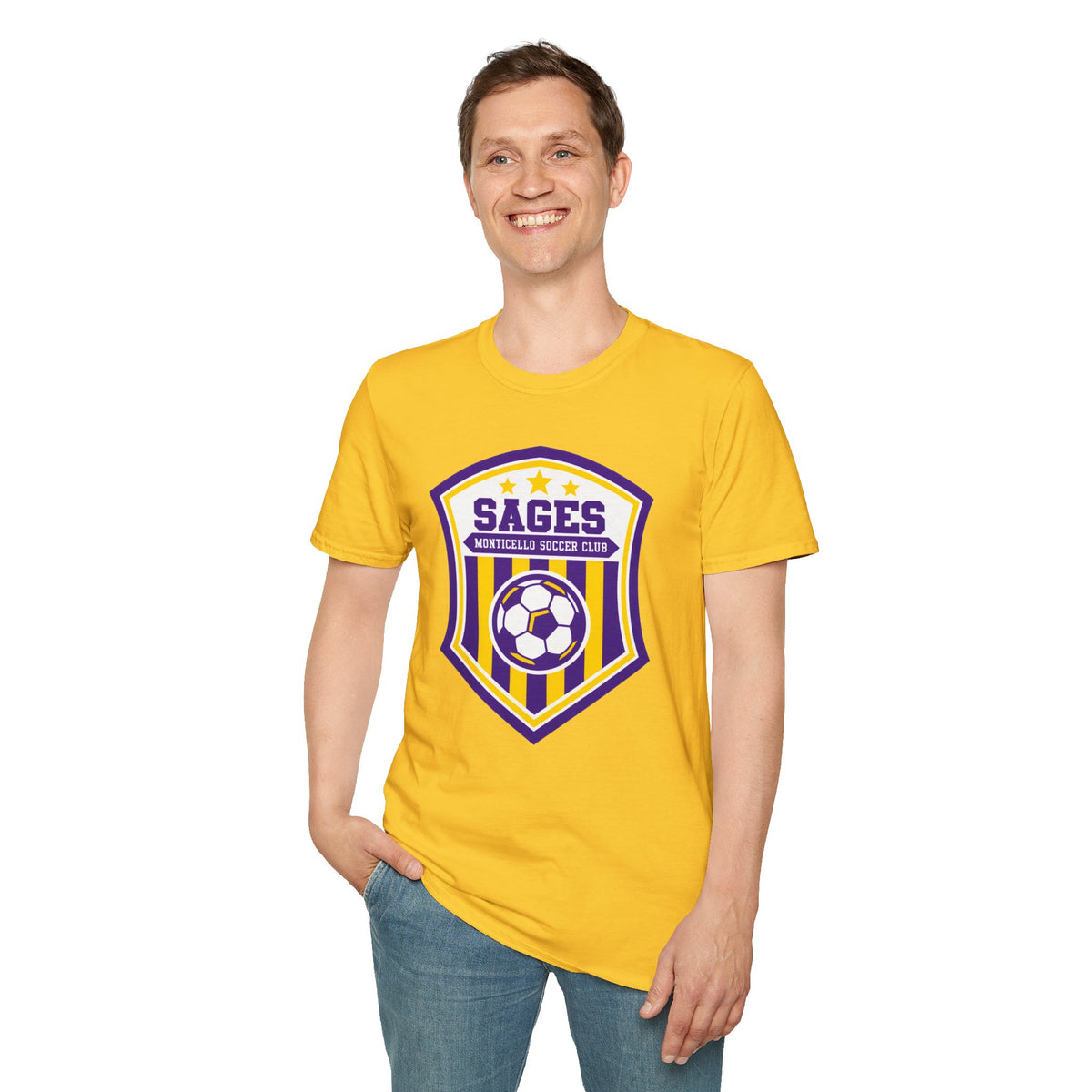 Monticello Soccer Club Crest Logo T shirt