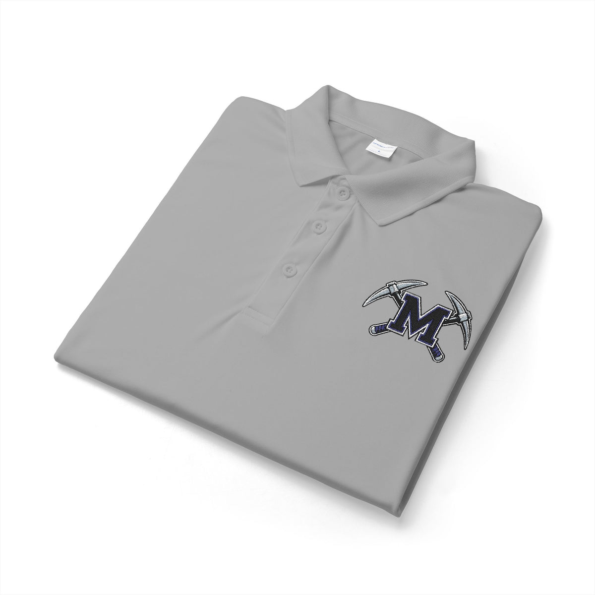 Miners Embroidered M Logo Polo Shirt