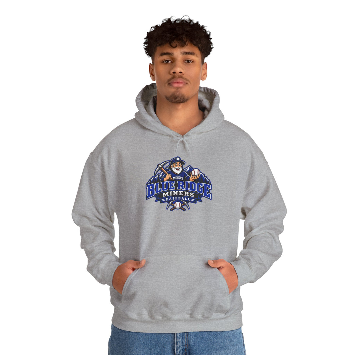 Blue Ridge Miners Mascot Logo Hoodie