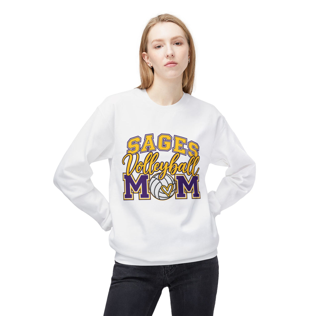 Sages Volleyball Mom Sweatshirt - Sages Volleyball MOM Crewneck
