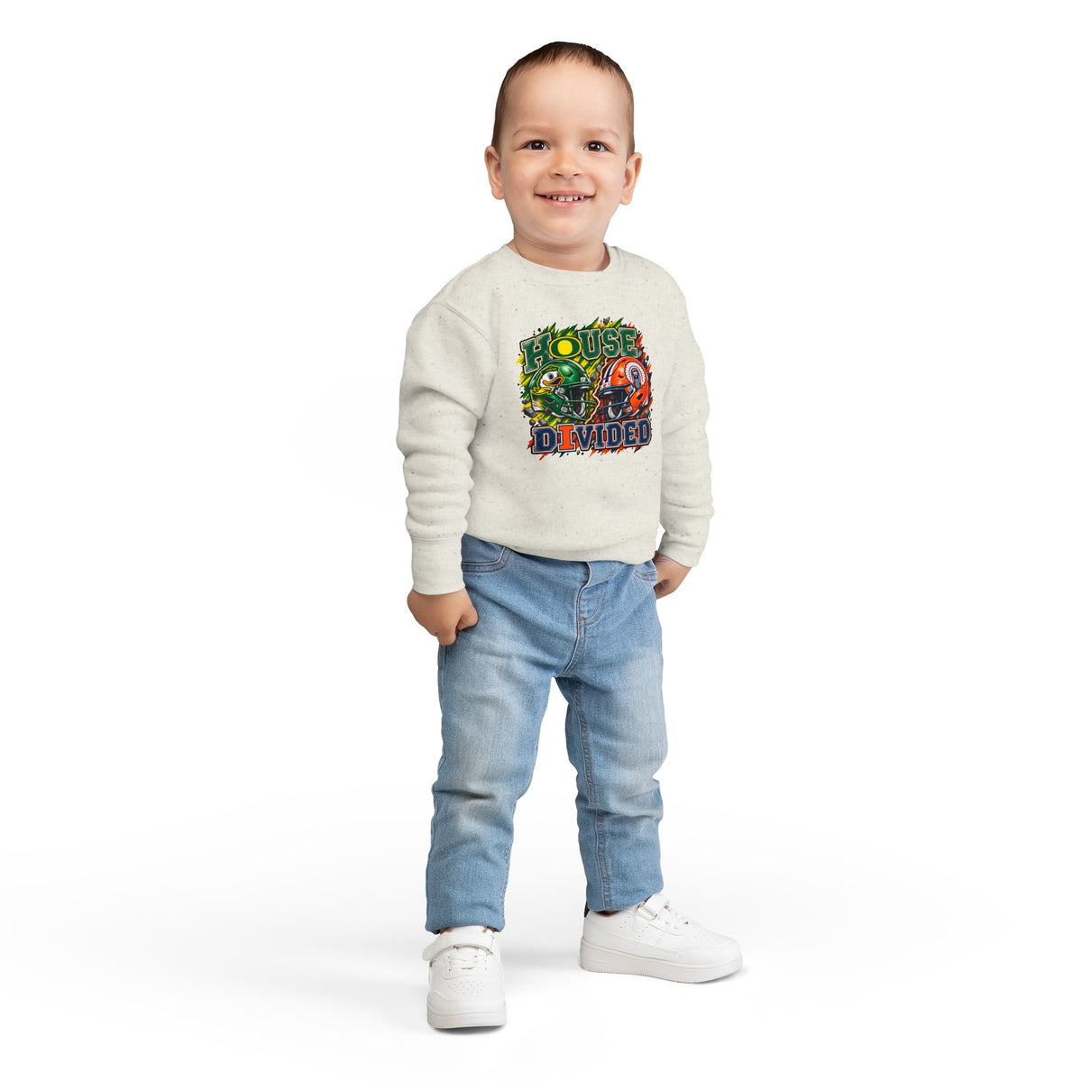 TODDLER House Divided Sweatshirt - Illinois vs Oregon
