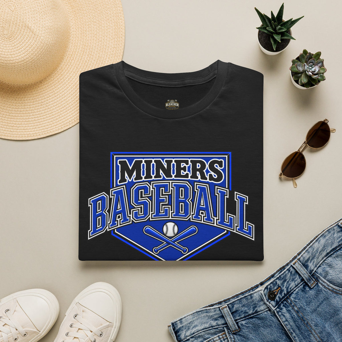 Miners Baseball T-Shirt — Team Logo Sports Tee
