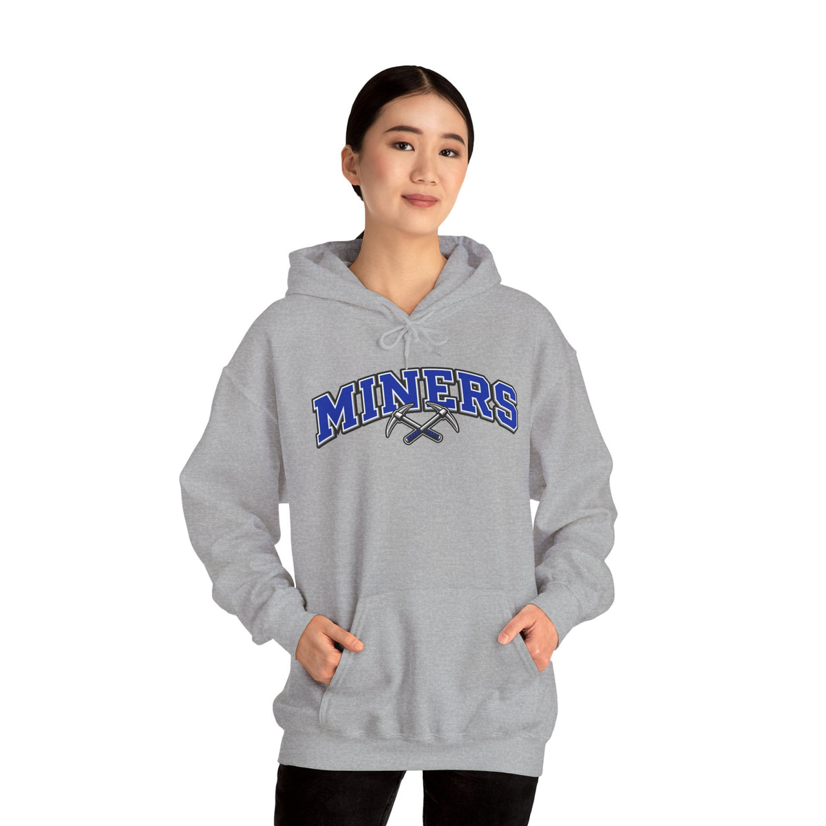 Miners Block Letter and Logo Hoodie