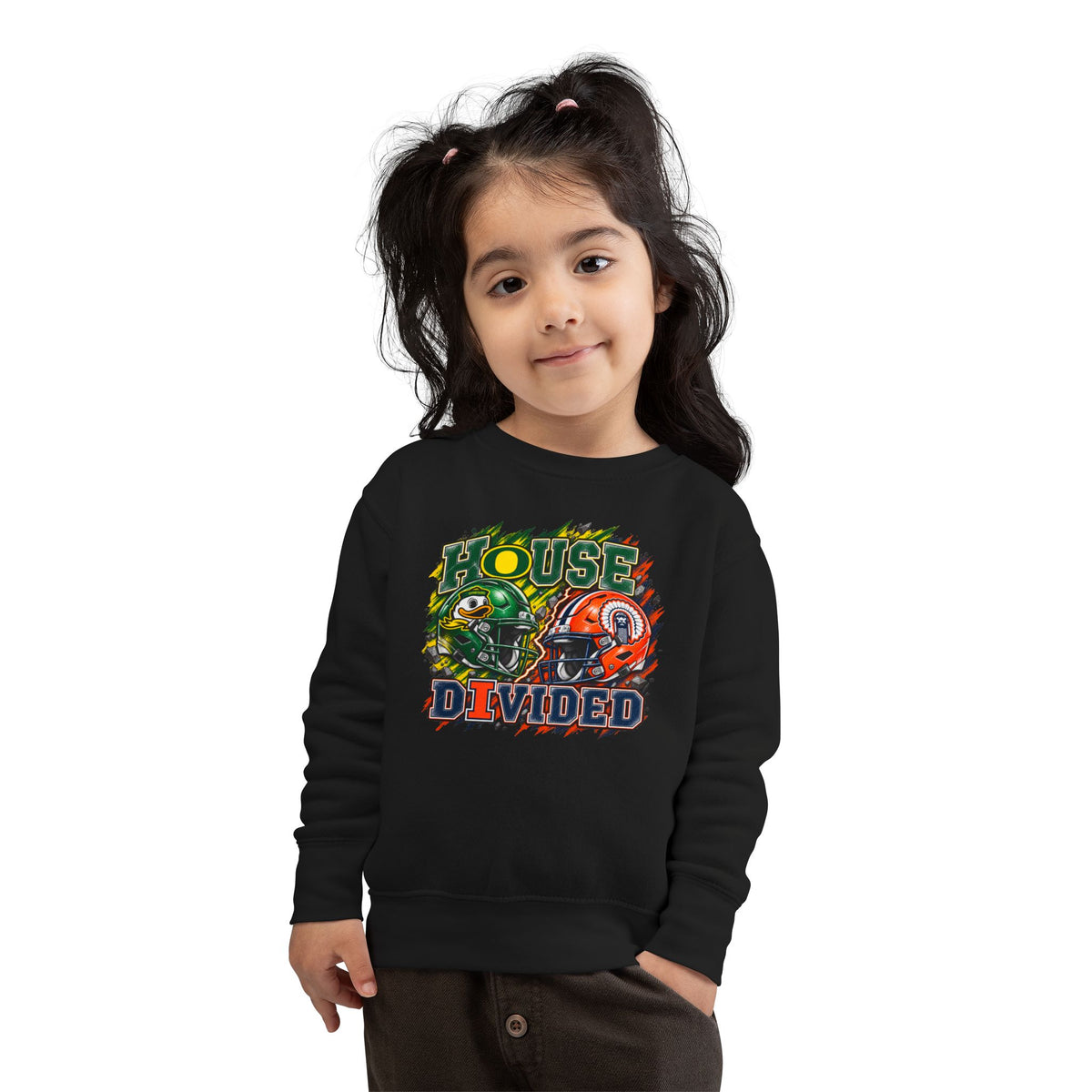 TODDLER House Divided Sweatshirt - Illinois vs Oregon