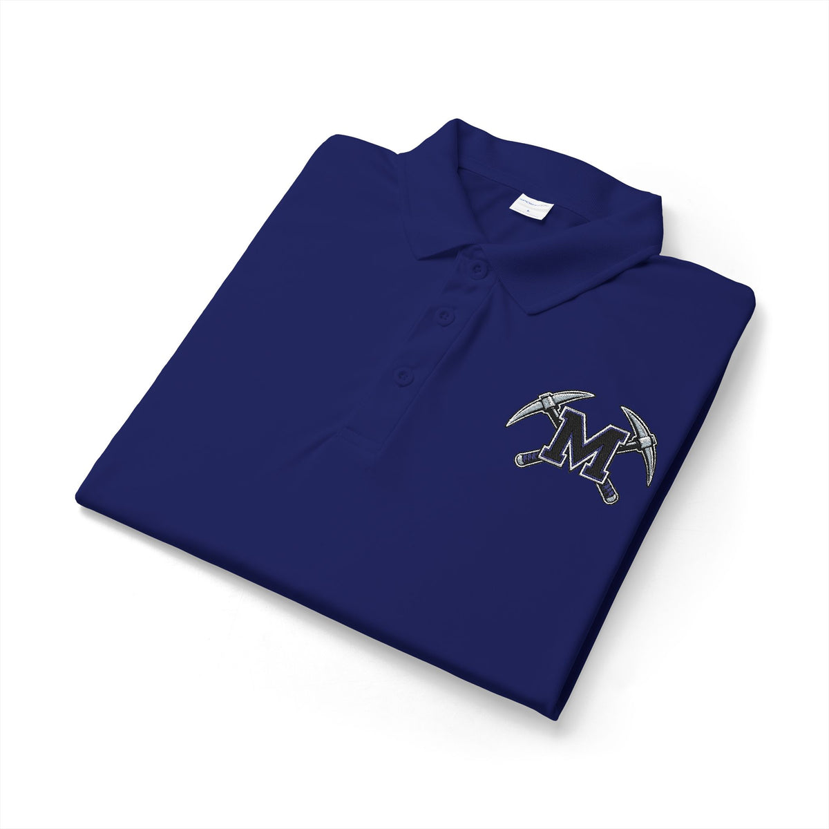 Miners Embroidered M Logo Polo Shirt