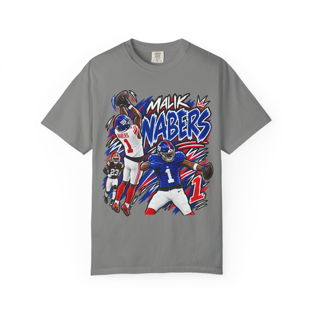 Malik Nabers Graphic T-Shirt - Sunday Standouts Sketch Series