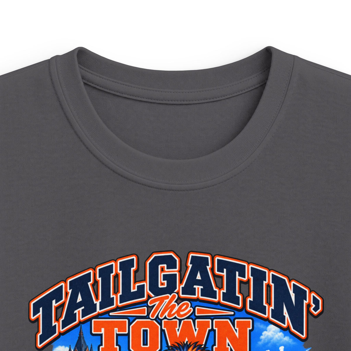 YOUTH Tailgatin' Town - ILLINOIS Edition - Cute Football Tailgate Graphic Tee for Kids