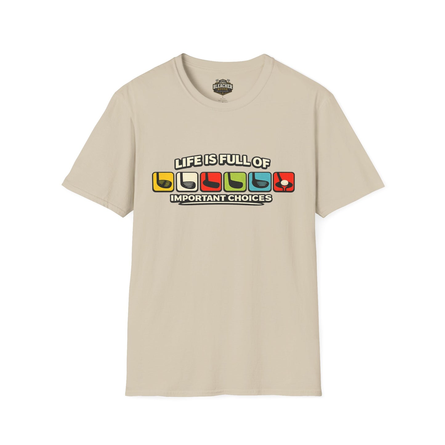 T‑Shirt — "Life Is Full Of Important Choices" Retro Game Controller Graphic