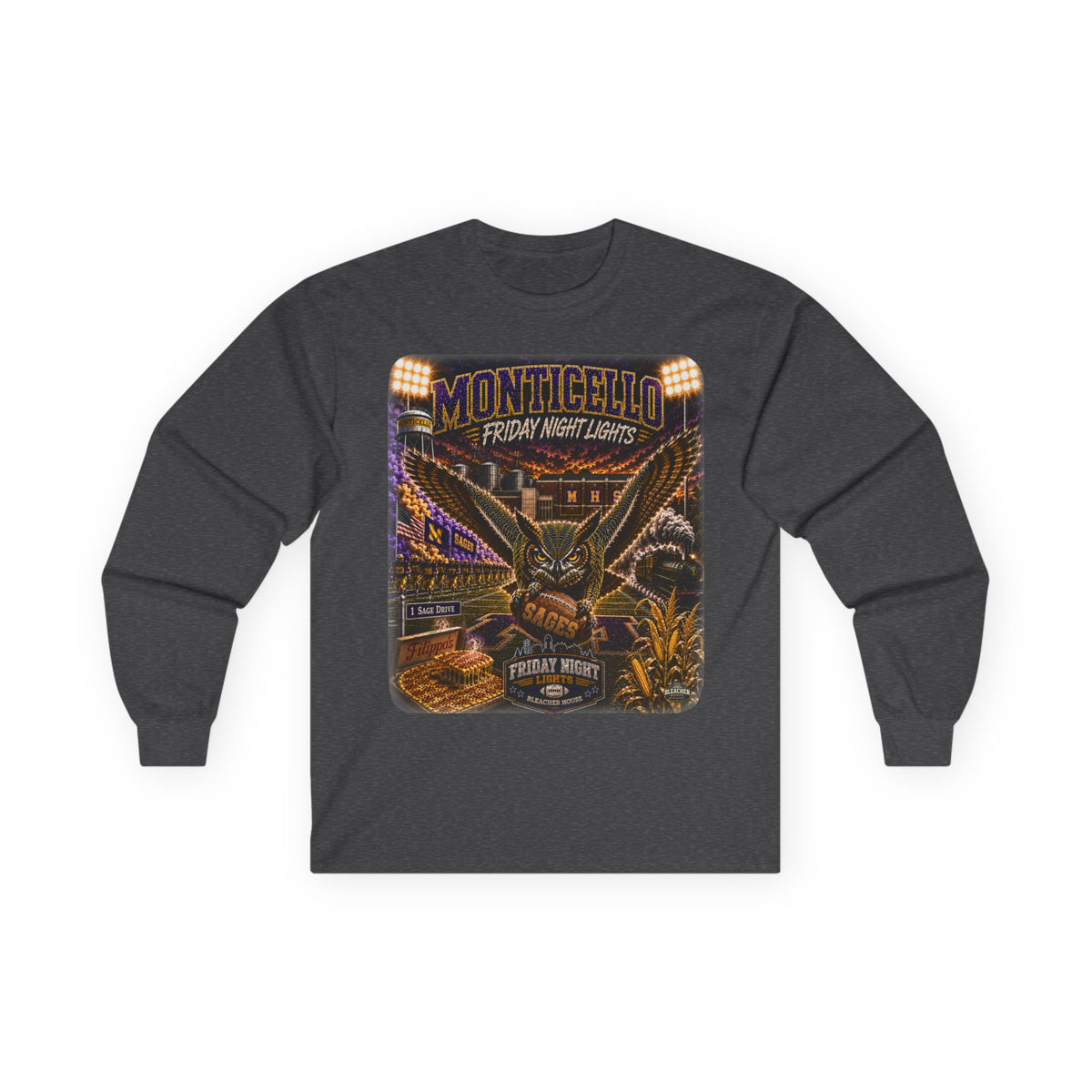 Friday Night Lights Long Sleeve Tee - MONTICELLO Edition