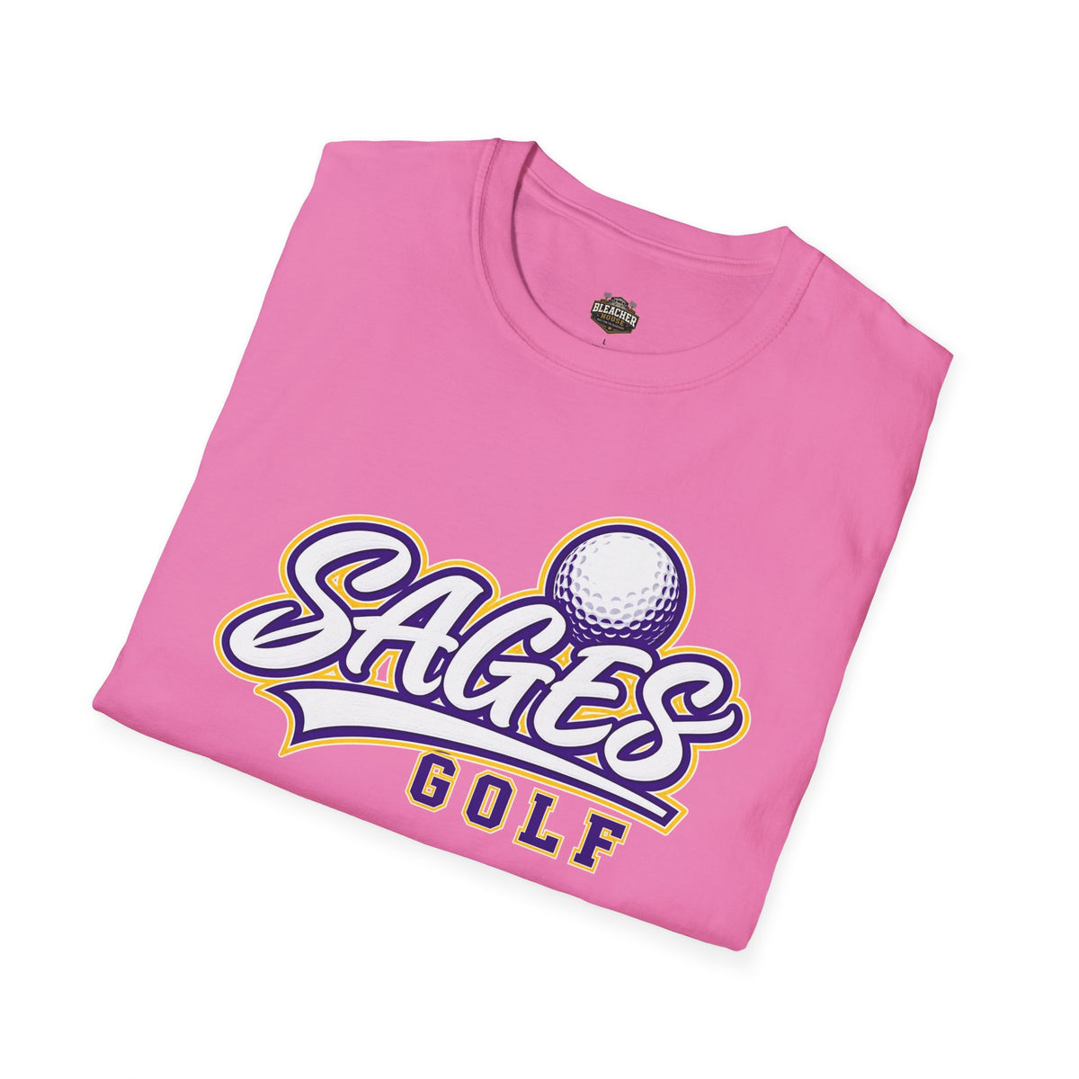 Sages Golf Team T‑Shirt — Vintage Script Golf Ball Logo