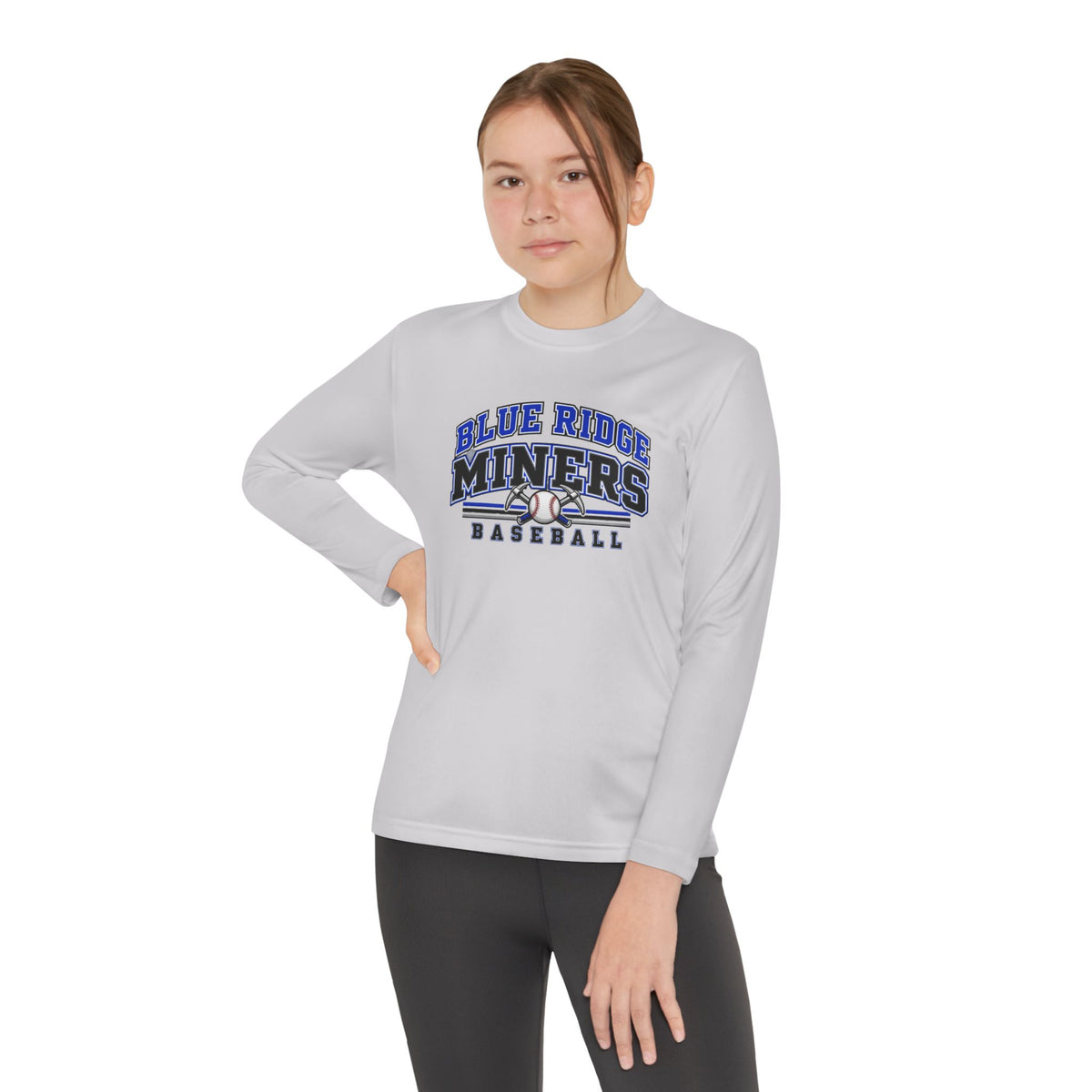 YOUTH Blue Ridge Miners Baseball Long Sleeve Tee