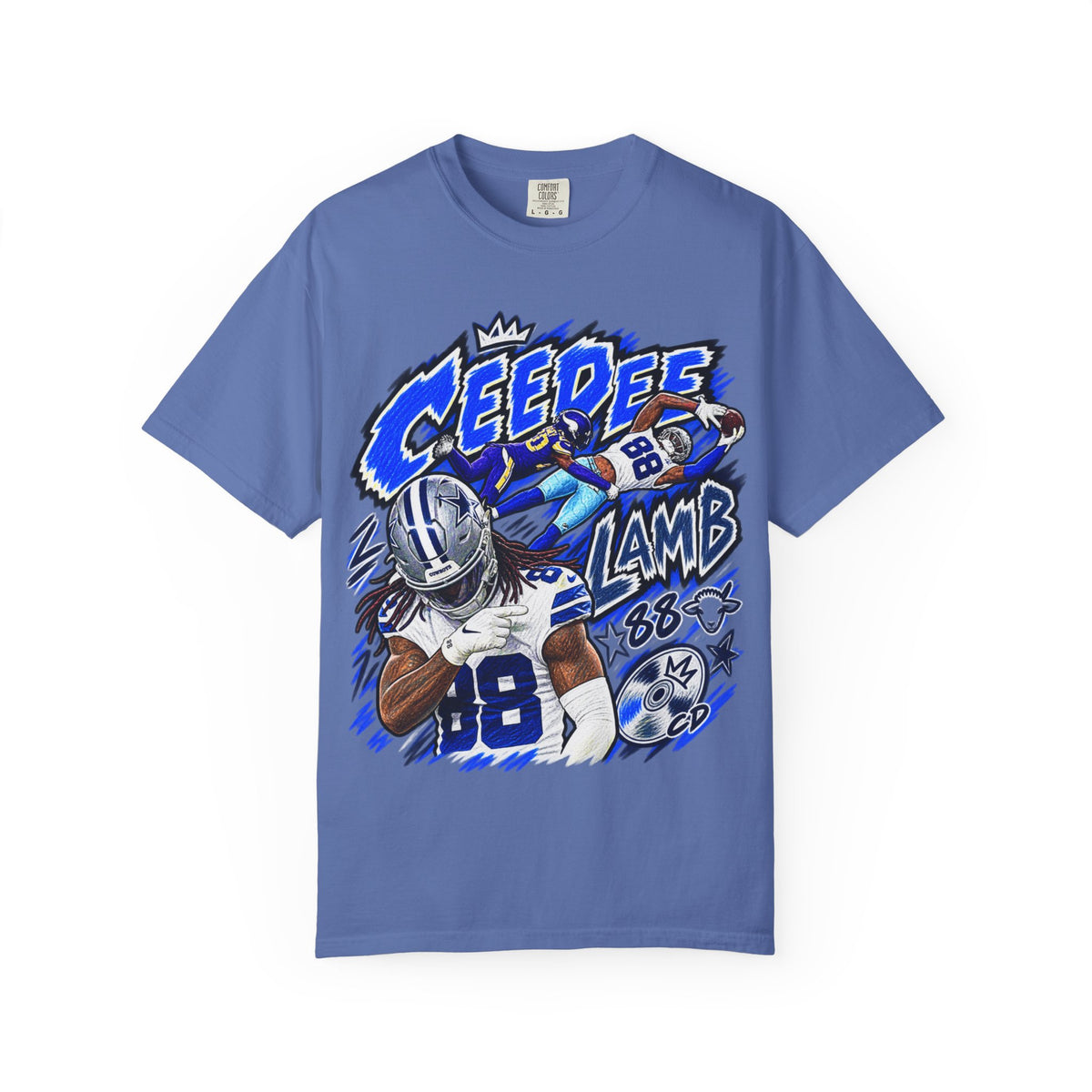 CeeDee Lamb Graphic T-Shirt - Sunday Standouts Sketch Series
