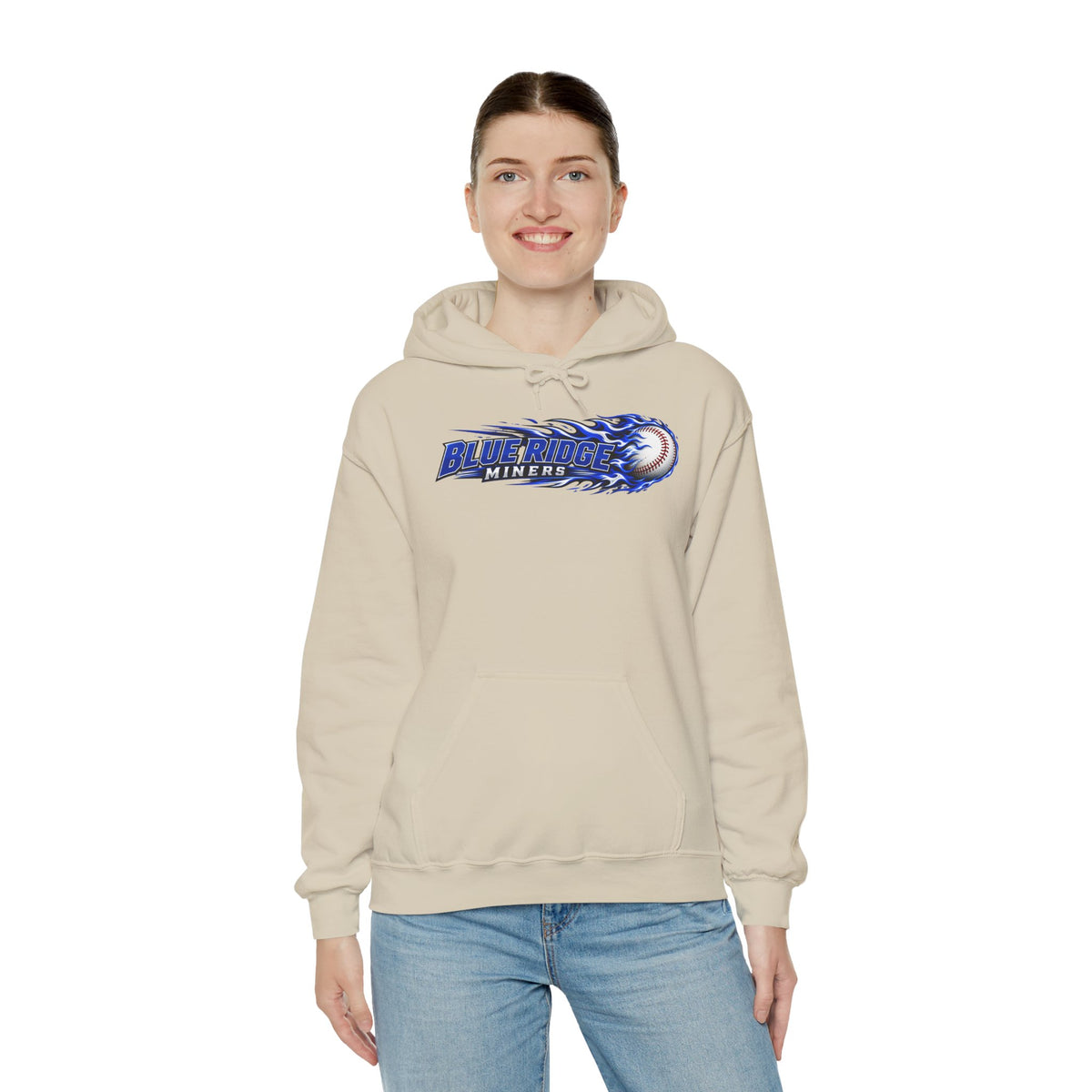 Blue Ridge Miners Flaming Baseball Hoodie – Flaming Ball Hoodie