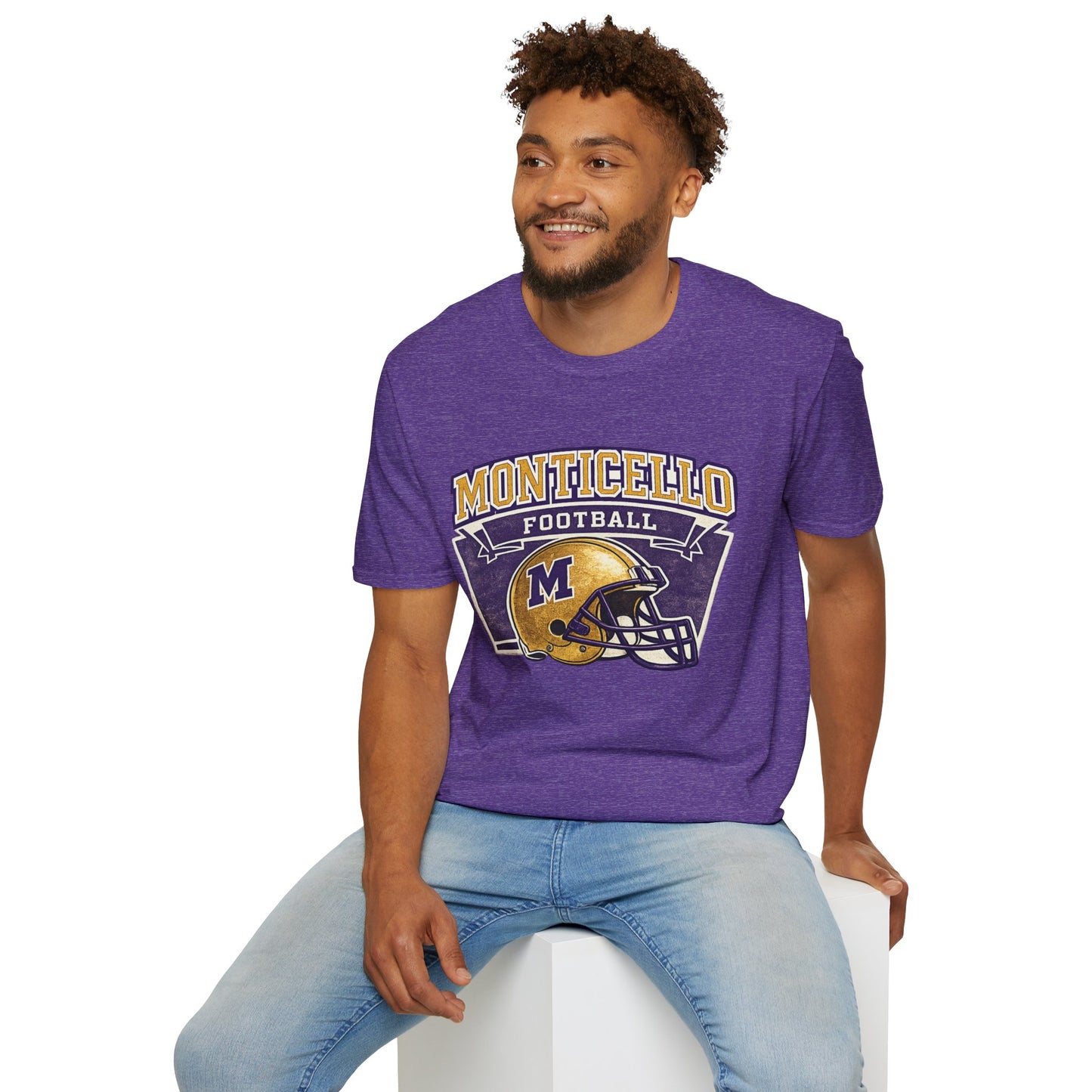 Monticello Football T-Shirt — Vintage Helmet Tee