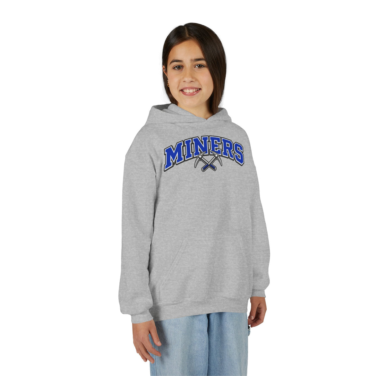 YOUTH Miners Block Letter and Logo Hoodie