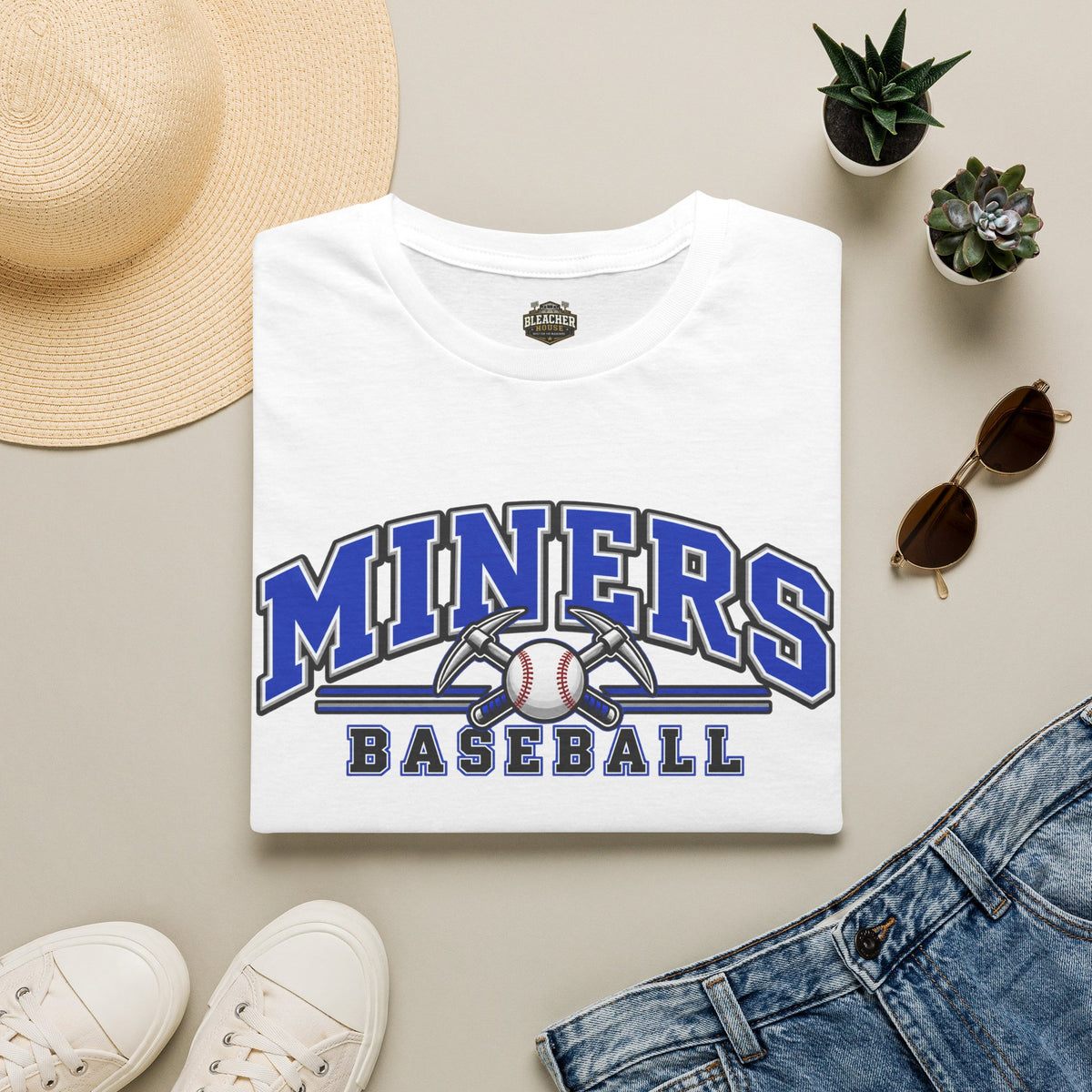 Miners Baseball T-Shirt – Team Logo Unisex Softstyle T shirt