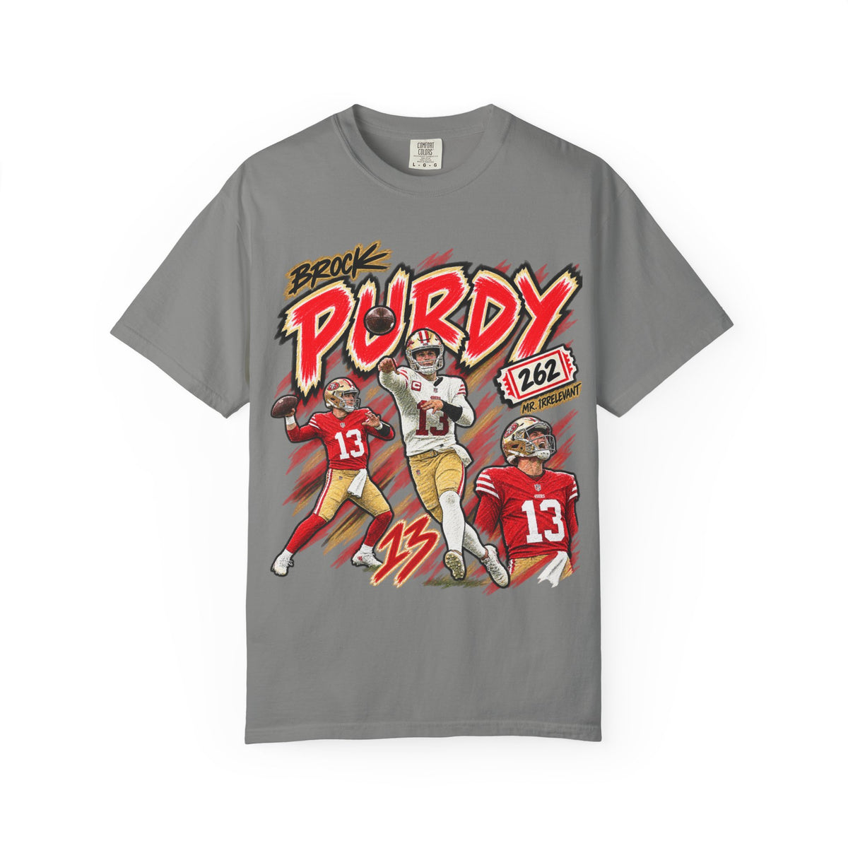 Brock Purdy, MR. IRRELEVANT Graphic T-Shirt - Sunday Standouts Sketch Series