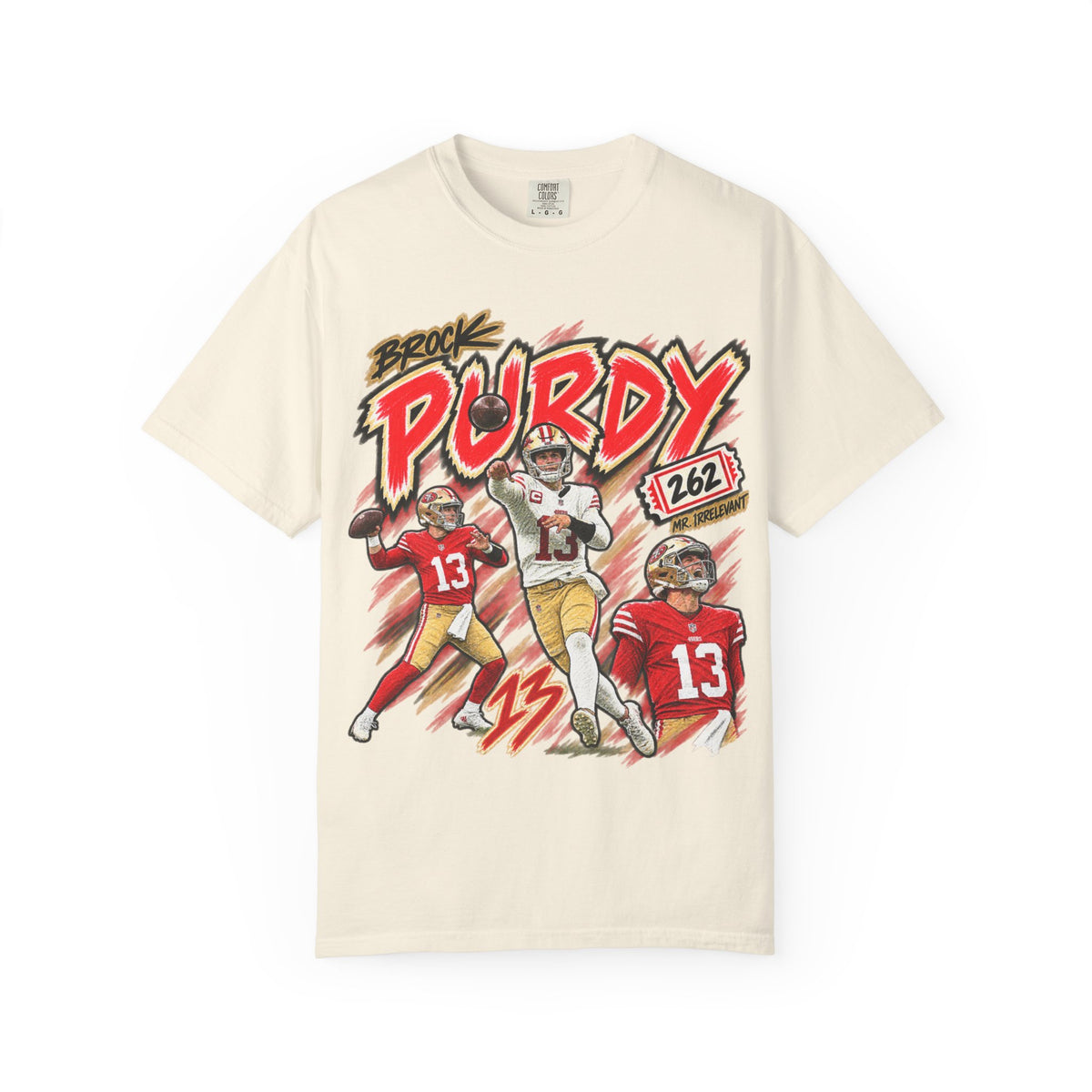 Brock Purdy, MR. IRRELEVANT Graphic T-Shirt - Sunday Standouts Sketch Series