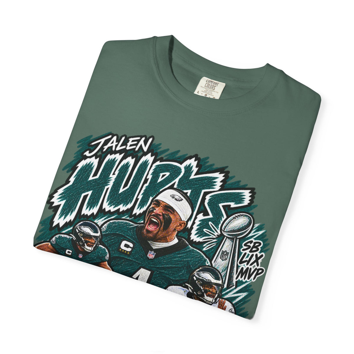 Jalen Hurts Graphic T-Shirt - Sunday Standouts Sketch Series