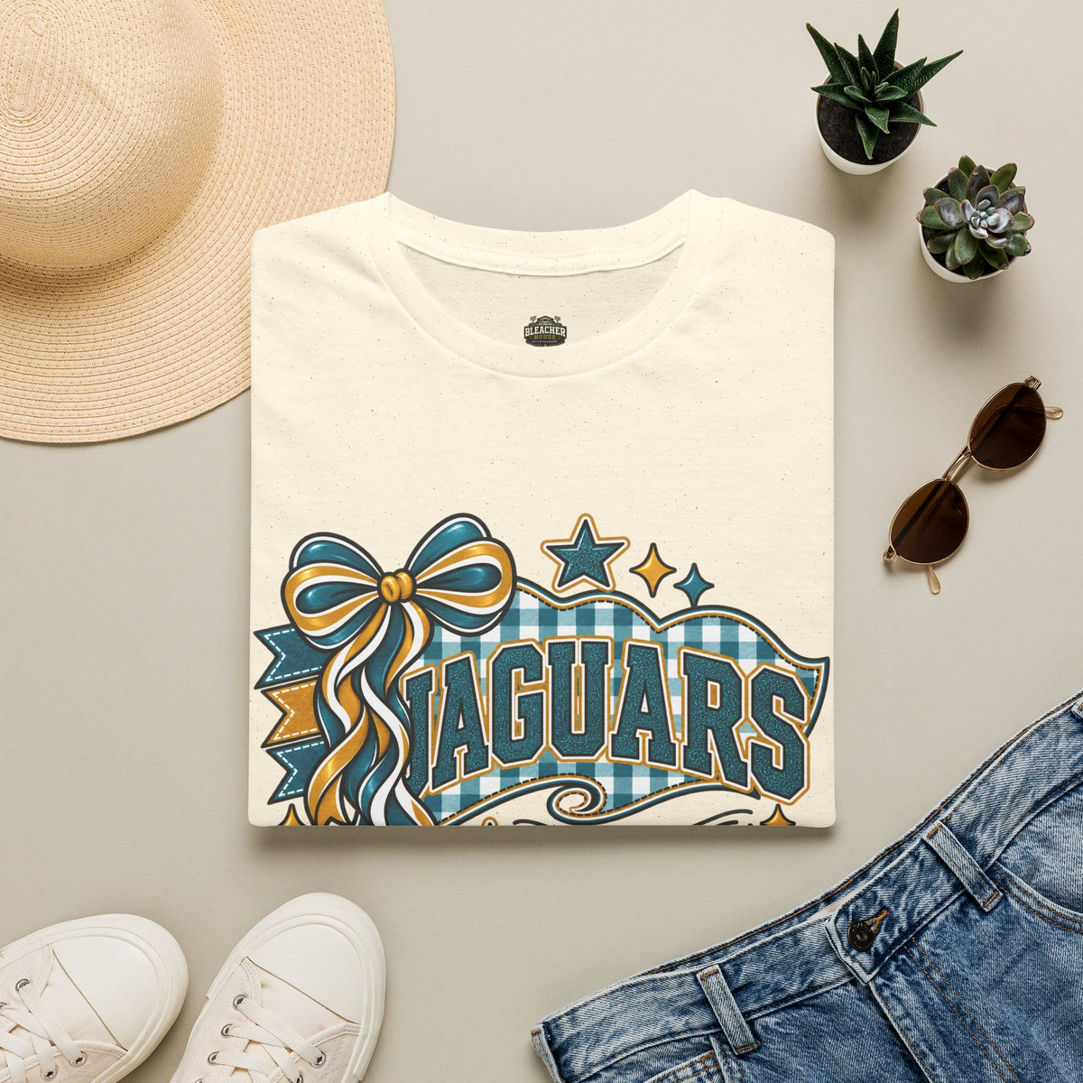 Jaguars Ribbon & Bow T‑Shirt — Team Spirit Tee