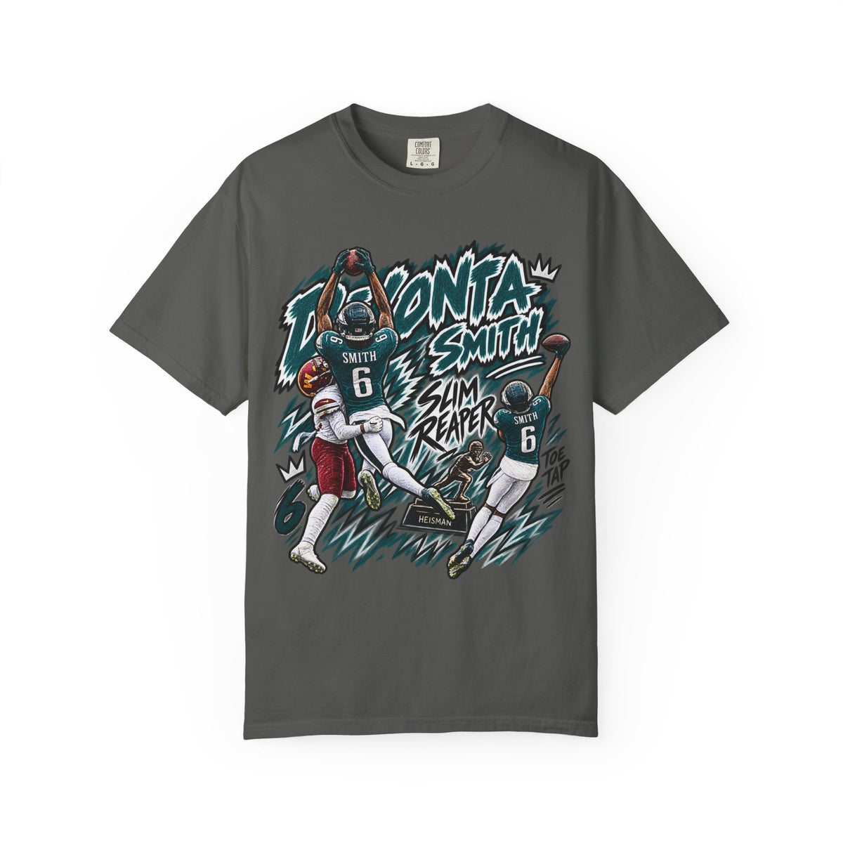 Devonta Smith, SLIM REAPER Graphic T-Shirt - Sunday Standouts Sketch Series