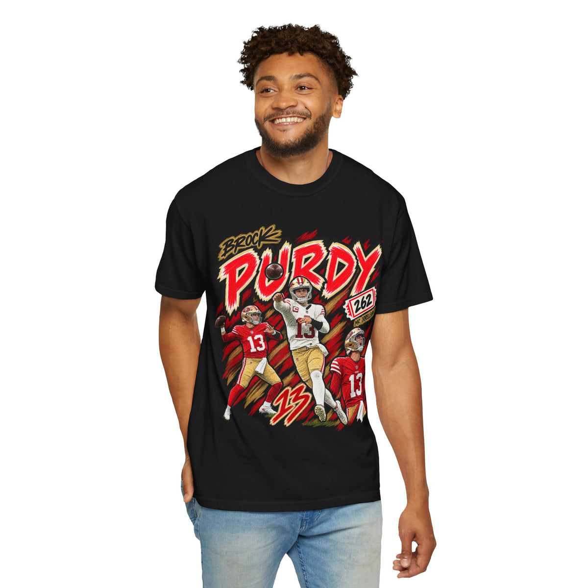 Brock Purdy, MR. IRRELEVANT Graphic T-Shirt - Sunday Standouts Sketch Series